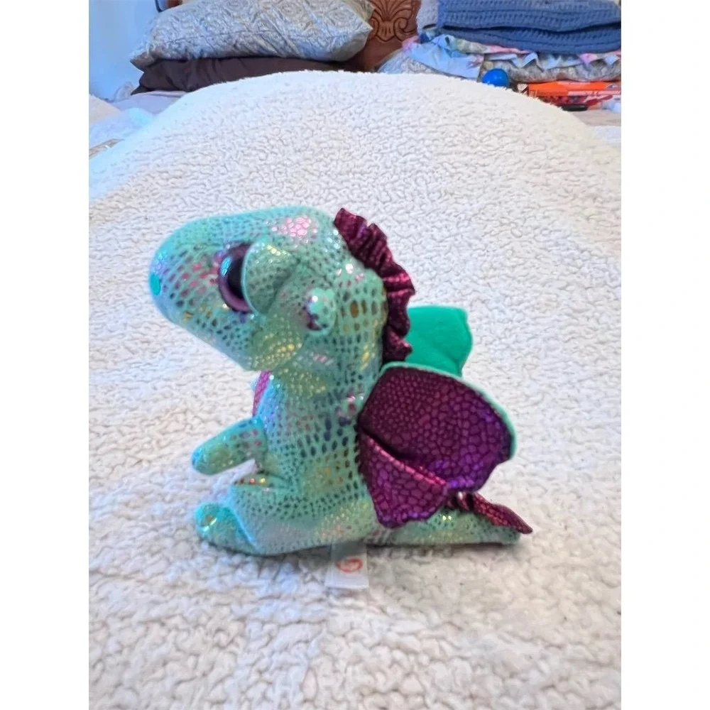Ty Beanie Boos Cinder the Green‎ Dragon Plush Toy 6